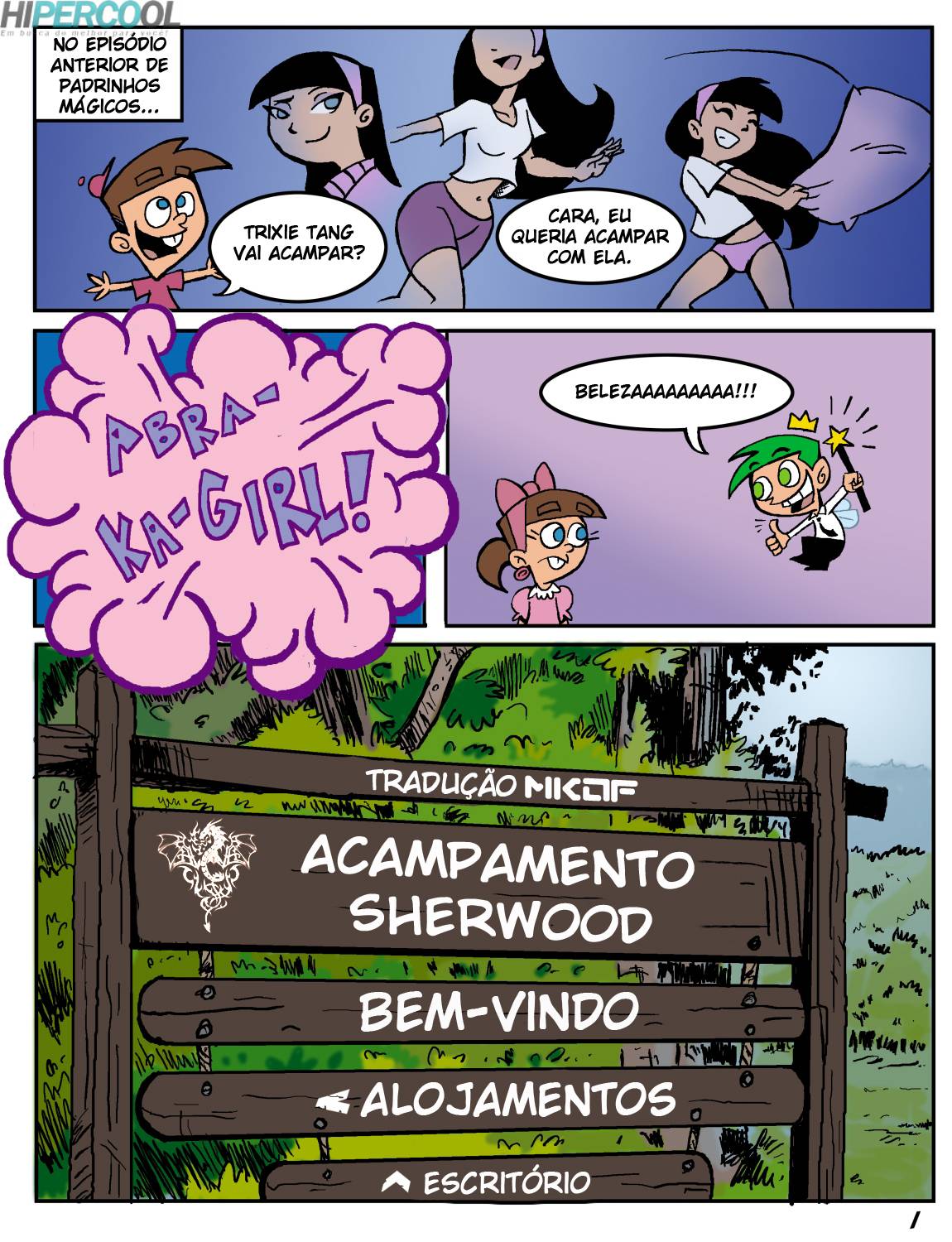 Os Padrinhos Mágicos – Acampamento Sherwood Parte 1 – Quadrinhos Eróticos